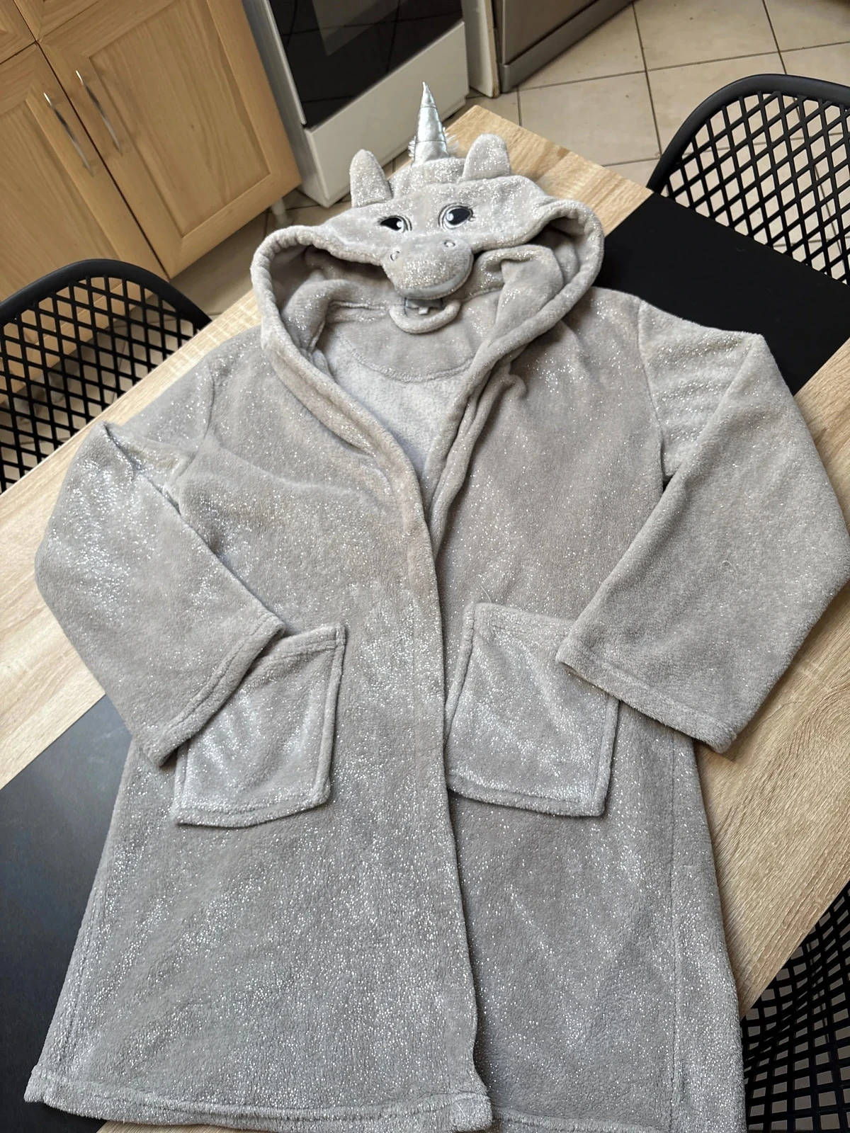 Peignoir sans ceinturons taille M Licorne